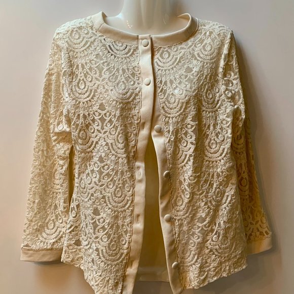 Banana Republic Lace Cardigan - Picture 1 of 2
